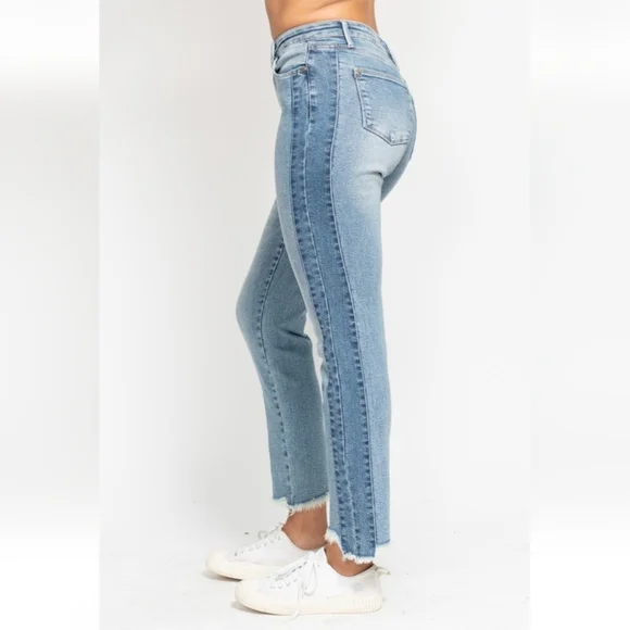 Vintage Wash Side Panel Detail With Fray Hem Slim Size 13/31" - Picture 9 of 10